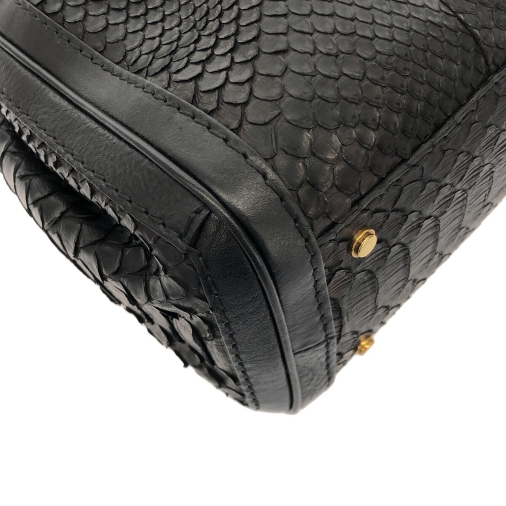 Gucci Gg Running Tote Bag Black Python - image 5